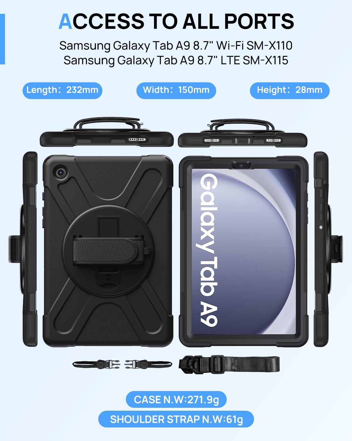 Galaxy Tab A9 8.7 inch Rugged Case – Gerutek