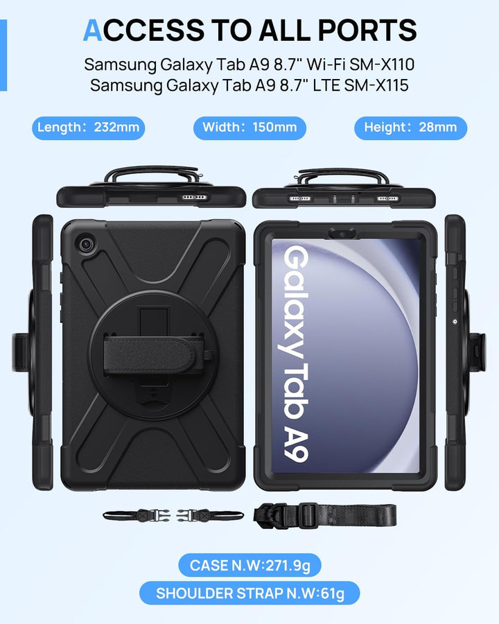 Galaxy Tab A9 8.7 inch Rugged Case - Gerutek