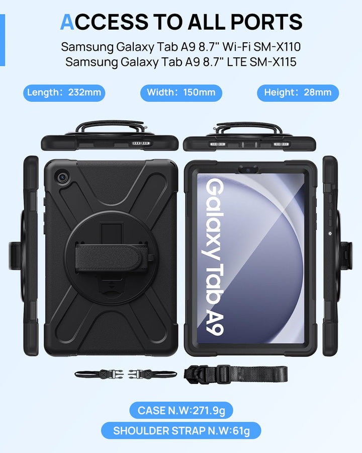 Galaxy Tab A9 Plus 11 inch Rugged Case - Gerutek