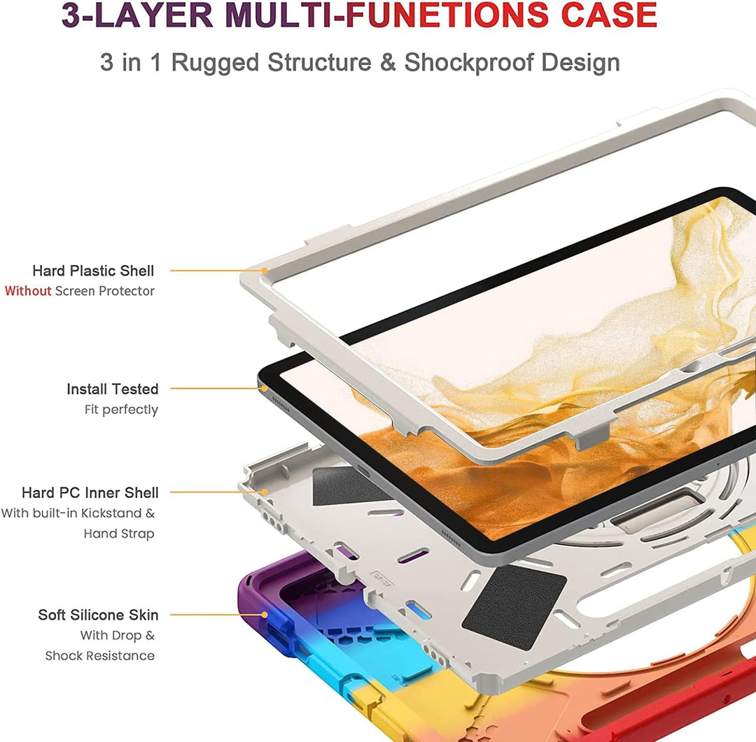 Galaxy Tab S7/S8 11 inch Rugged Case - Gerutek