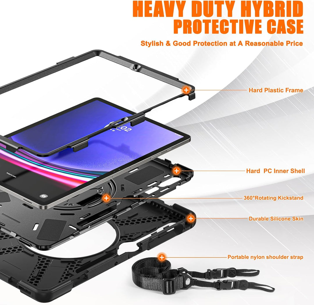 Galaxy Tab S9 FE+ 12.4 inch Rugged Case - Gerutek